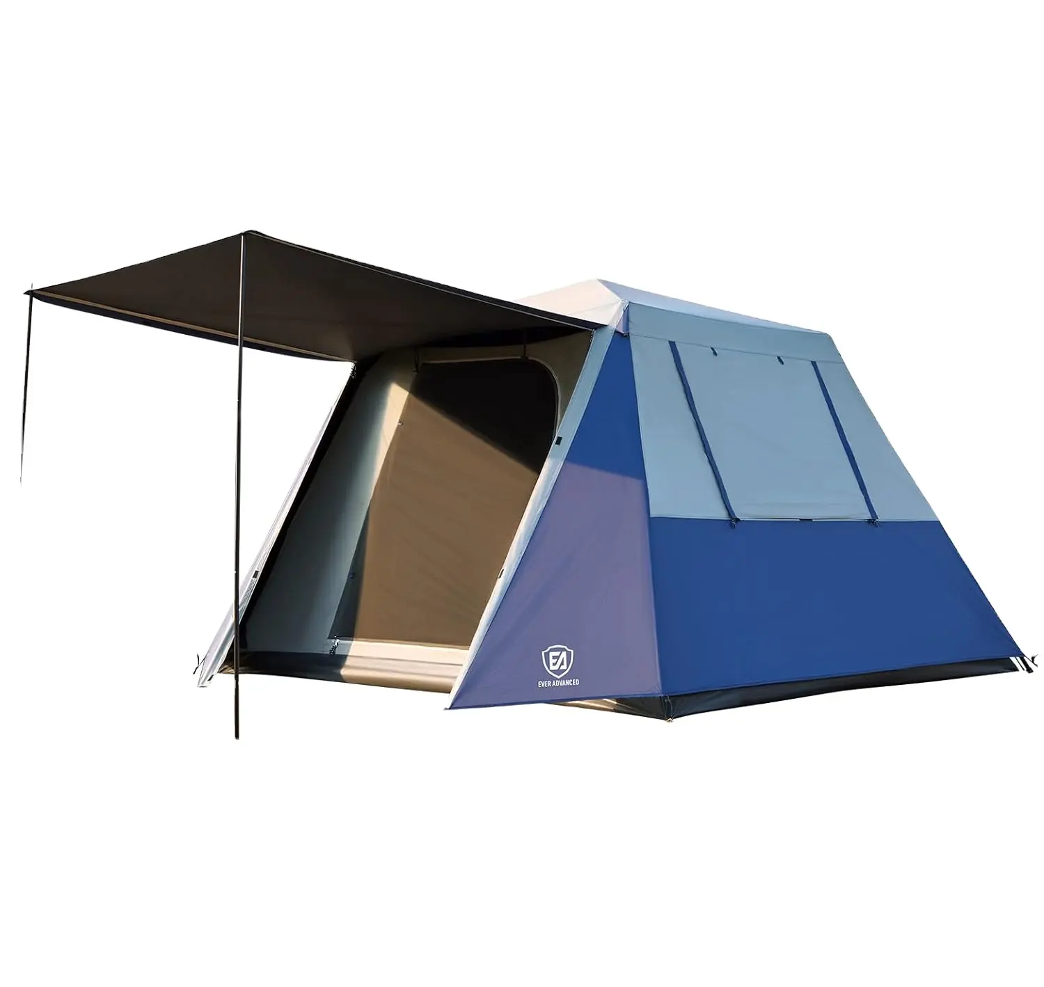 6 Persoons Camping Tent Instant Cabine Voor Familie Met Vestibule Grote Mesh Ramen 60S Eenvoudig Setup Dubbele Laag Waterbestendig