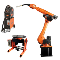 Robot industriel KUKA à six axes pour soudage, moteur 1kW, engrenage, poste de travail économe en énergie, systèmes de protection basés sur PLC, 380V, 1 an