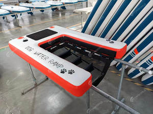 Funworldsport <span class=keywords><strong>Drop</strong></span> Stitch Escaliers de bateau légers gonflables pour chiens d'eau - Product Image 2