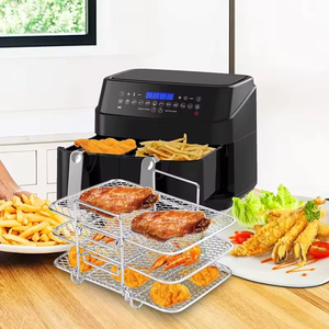 Accesorios para Freidora de Aire <span class=keywords><strong>MJM</strong></span> 304 de Acero Inoxidable - Juego de 3 Rejillas Multicapa para Freidoras de Aire de 4.2-5.8qt - Rango de Temperatura de 40-230 °C - Product Image 4