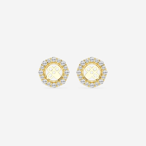 Élégantes boucles d'oreilles halo en diamant de laboratoire rond de 1,2 carats avec éclat brillant, rehausseurs de bijoux de luxe éthiques pour femmes - Product Image 5