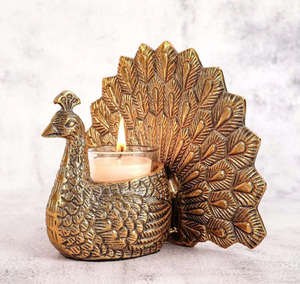 เชิงเทียนอลูมิเนียมเกรดพรีเมี่ยมของตกแต่งห้องรับประทานอาหารเชิงเทียนชุบทองหรูหรา - Product Image 4