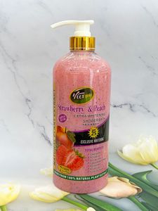 Produits cosmétiques de beauté 1000ml Vegan Collagène Body Wash & Scrub Gel douche Curcuma <span class=keywords><strong>Lait</strong></span> & Vitamine C Lotion <span class=keywords><strong>éclaircissant</strong></span>e - Product Image 2