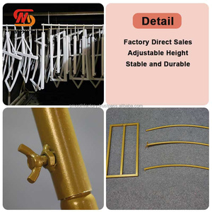 Soporte de candelabro de Metal con precio al por mayor suave, candelabro colgante, soporte de arco de luz para fiesta de boda - Product Image 3