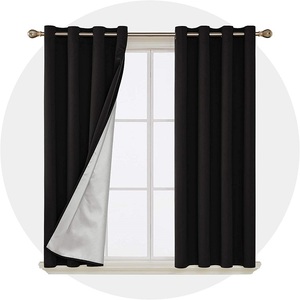 De la iglesia longitud fuego tejido cortinas opacas para listo - Product Image 3