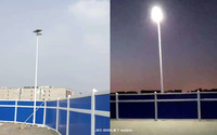 Contrôleur MPPT semi-intégré 5000LM pour lampadaire solaire avec capteur de mouvement, indice de protection IP65, LED, stockage de batterie, construction en aluminium