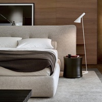 WESOME-Lit Queen Size, Lit Loft, Mobilier d'Usine, Lit Double, King, Queen Size Blanc, Lits Fourreaux