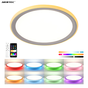 38W 48W LED Ceiling <b>Light</b> Smart RGB Side-emitting 3CCT SMD2835 Dimmable Remote Control Round Ceiling Lamp for <b>Indoor</b> Decoration - Product Image 1