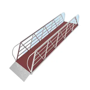 Galvanized steel floating dock gangway ramp ladder bridge platform marine boat supplier