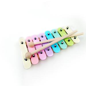 Xilófono Orff de madera de 8 notas, instrumento de percusión manual, herramienta de enseñanza musical para entrenamiento sensorial en el aula - Product Image 1