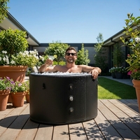 Baignoire à glace pliable en PVC gonflable, bain froid portable pour l'extérieur, pour la récupération et la relaxation des athlètes adultes