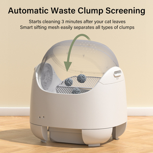Lettiera Automatica Aperta per Gatti OEM all'Ingrosso con Controllo Odori, Toilette Elettrica Intelligente con Sensore di Sicurezza Automatico per Gatti Multipli - Product Image 3