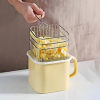 Tasse à lait carrée en émail, vaisselle émaillée personnalisée, bol profond pour nouilles instantanées, 12cm 14cm 16cm, boîte de rangement carrée en émail