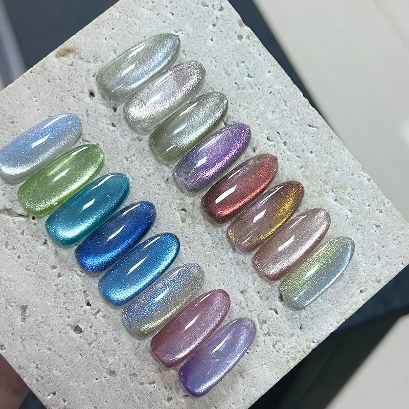 Nouvelle étiquette personnalisée de vernis à gel pour les yeux de chat Crystal Sense populaire européenne échantillon gratuit