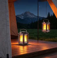 Lampe solaire de jardin étanche IP65 à batterie lithium, 3 couleurs, avec détecteur de mouvement et port Type-C pour pelouse extérieure