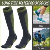 Chaussettes d'équipage imperméables respirantes unisexes de qualité chaussettes de longue piste personnalisables pour le ski Trekking randonnée Wading pour l'été