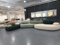 2023 Neues Samt-Sofa-Set Modernes Modulares Ecksofa mit Holzrahmen und Schlaffunktion für Hotel Büro Zuhause