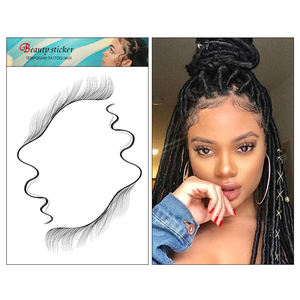 <span class=keywords><strong>Stampa</strong></span> personalizzata del tatuaggio dei capelli 4C di vendita calda contro l'allergia autoadesivo del tatuaggio dei capelli delle donne impermeabili temporanee - Product Image 2