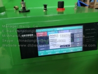 Pantalla grande PQ2000 común carril inyector diesel banco de prueba máquina para limpiar de inyector