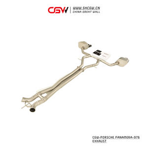 Porsche Panamera performanslı egzoz susturucu 976 için yeni CGW aktif ses 2024 boru sistemi Valvetronic Catback - Product Image 5