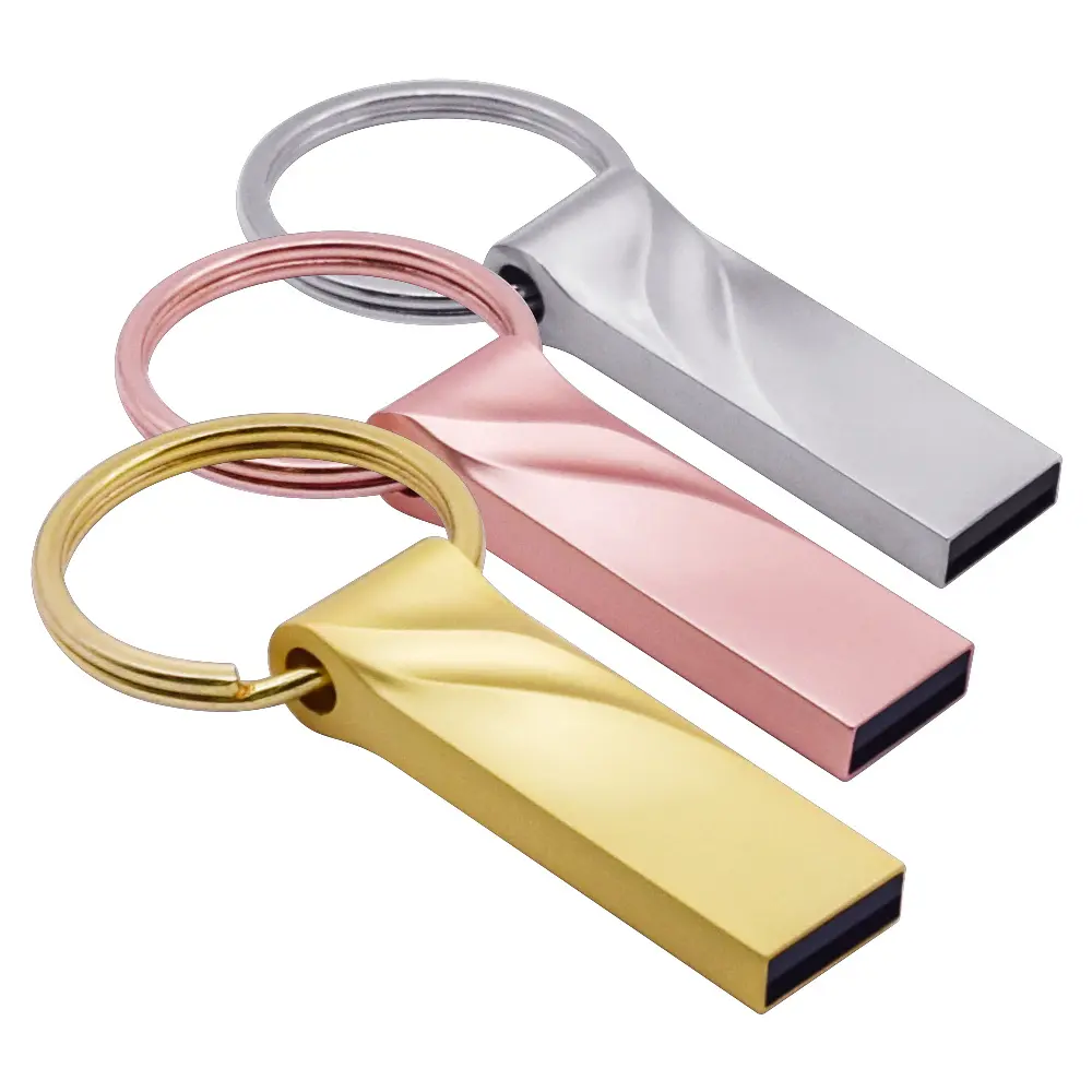 Высокоскоростной Usb флеш-накопитель цвета розового золота, металлический флеш-накопитель 2,0 дюйма, 4 ГБ, 8 ГБ, 16 ГБ, 32 ГБ, карта памяти 128 Мб, свадебные подарки