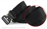 1.5 "Sangle en nylon Offre Spéciale noire V-Ring Ceinture de taille de gréeur Web tactique à dégagement rapide robuste