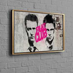 Grande Decorazione Murale, <span class=keywords><strong>Arte</strong></span> Graffiti, <span class=keywords><strong>Arte</strong></span> Fight Club, Decorazione per Man Cave, Opera d'<span class=keywords><strong>Arte</strong></span> per Soggiorno - Product Image 5