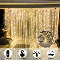 IP65 étanche 200LED 3*2M fée guirlande lumineuse intérieur noël décorations de fête de mariage pour la maison chambre mur pour une utilisation intérieure