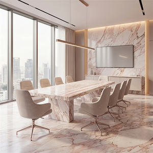 Encimera de Mármol Rosa de Noruega, Piedra Natural Moderna, Mesas Pulimentadas de Mármol para Recepción y Cocina - Product Image 5