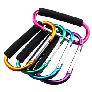 Vente en gros de sacs à dos de camping de grande taille, mousquetons personnalisés en D, crochets de suspension en mousse et aluminium à verrouillage rapide, boucles - Product Image 5
