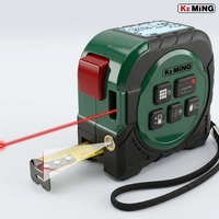 Pita Ukur Digital Laser KEMING Baru Berpaten 40m 60m Baja 5mx19mm dengan Logo Warna Sesuai Pesanan Alat Ukur Tangan