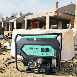 เครื่องกำเนิดไฟฟ้าแก๊ส 4 จังหวะ กำลังไฟ 9 กิโลวัตต์ ความจุสูงสุด 9.5 กิโลวัตต์ เครื่องยนต์ 499 ซีซี เป็นมิตรกับสิ่งแวดล้อม โครงสร้างแบบเปิด พร้อมถังน้ำมัน 50 ลิตร - Product Image 1