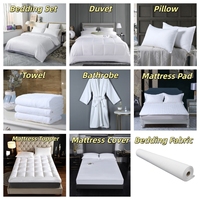 Parure de lit de luxe à rayures pour hôtel, 100% coton satiné, housse de couette, drap plat, taie d'oreiller, fabricant OEM