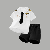 Sweat-shirt Bébé d'été Populaire et Très Vendu, T-shirt Décontracté Style Preppy, Short Ample Uni 95% Coton, Vêtements Garçon Anti-rétrécissement