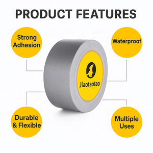 회색 천 덕트 테이프, 강력 방수, 손쉬운 절단, 강력한 고정력, 유연한 밀봉, 다목적 내구성 - Product Image 2