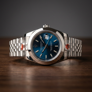 Montre analogique de plongée Hercules Custom unisexe avec logo S, mouvement Seiko NH35 et bracelet Jubilee bleu marine - Product Image 2