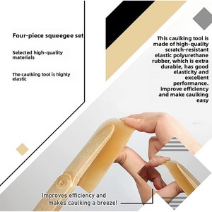 4Pcs Rubber Caulking <b>Tool</b> Kit Reusable Caulk Finishing <b>Tool</b> Grout Sealant Caulking Smoothing <b>Tool</b> <b>for</b> Kitchen Bathroom Window - Product Image 4