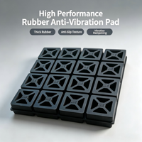 Coussin isolant anti-vibrations en caoutchouc LIVA pour machines CNC, fraisage et rectification