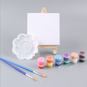 Bộ Tranh <span class=keywords><strong>canvas</strong></span> Mini kéo dài 10x15cm với sơn acrylic và cọ cho trẻ em in sẵn Tranh in vải - Product Image 6