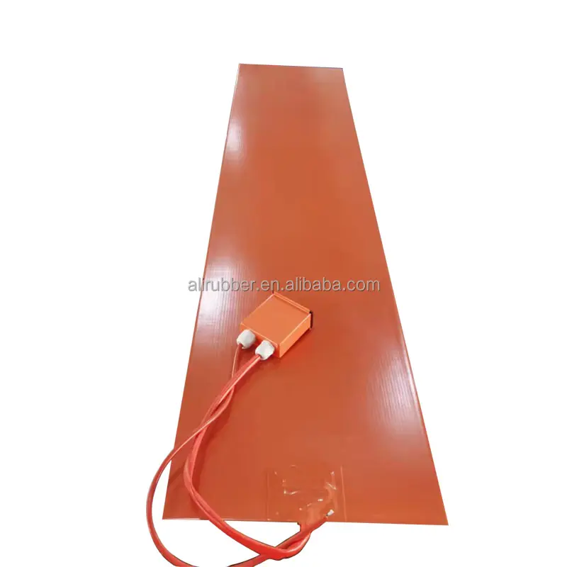 Custom 12V 24V 110V 220V Elektrische Flexibele Verwarming Pad Rubber Siliconen Verwarmer Smeltsneeuw In De Winter Geleverd 1000Mm; Aangepaste 1.5