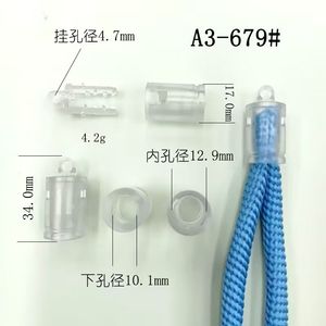 Asılı halat şeffaf toka dokuma halat asılı boyun uzun halat çift uçlu asılı plastik bagaj, yeni ürün - Product Image 3