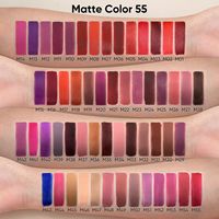 Vente en gros de gloss à lèvres mat longue tenue, logo OEM personnalisé, différents styles de tubes à lèvres, emballage extérieur personnalisé, rouge à lèvres à haute pigmentation