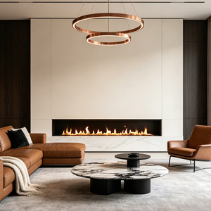 36 Inch L BEV Bio Ethanol <strong>Fire</strong> <strong>Indoor</strong> Automatic Electric Alcohol Kamin Bioethanol Modern Fireplace <strong>Indoor</strong> Real <strong>Fire</strong> - Product Image 1