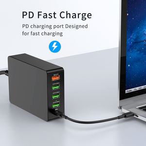 7 1 C Cargador Estación de acoplamiento Adaptador USB multipuerto para iPhone Macbook Pro Teléfonos móviles Interfaz eléctrica C Cargador 7 1 - Product Image 3