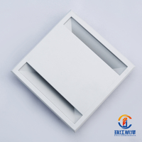 Diffuseur d'air en panneau d'aluminium, diffuseur de plafond carré pour système CVC
