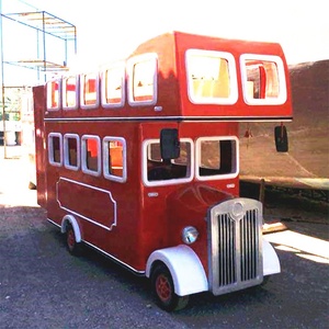 A buon mercato di Fabbrica Fornitura Diretta di Carnevale Amusement Park Rides Kiddie Elettrica Open Top Mini Londra <span class=keywords><strong>Autobus</strong></span> a due piani - Product Image 5