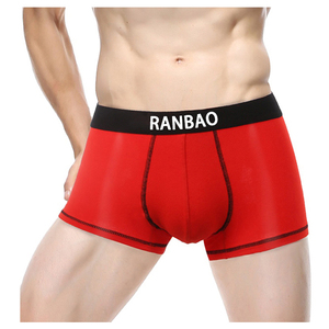 Hot Sale New Arrival Gerippte Big Bulge Passion Herren Slips & Boxer Klassische solide reife männliche Penis unterwäsche - Product Image 1
