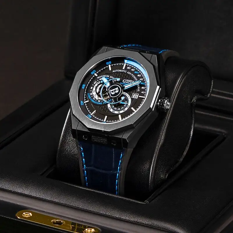 Luxury Tourbillon High End Quality Automatic Sapphire Calendar Watches With Japan Movement