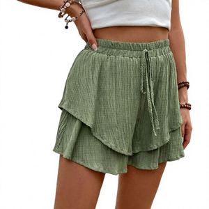 Ropa Interior Femenina Y2K Linda, de Cintura Alta, Ecológica, Coqueta, Sexy, con Volantes, Multicapa, Elástica, con Lazo, Tipo Shorts - Product Image 4