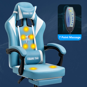 <span class=keywords><strong>Silla</strong></span> <span class=keywords><strong>Gamer</strong></span> de Lujo Personalizada con Elevación, Diseño Moderno Giratorio, Cómoda <span class=keywords><strong>Silla</strong></span> de Ordenador con Función de Masaje y Altura Ajustable, Estilo Elegante - Product Image 5